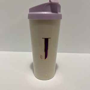 kate spade letter “j” hot drink tumbler